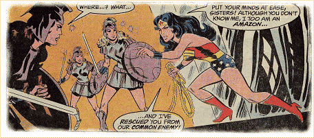 The Amazons are suddenly freed from the Aztec God's spell... 