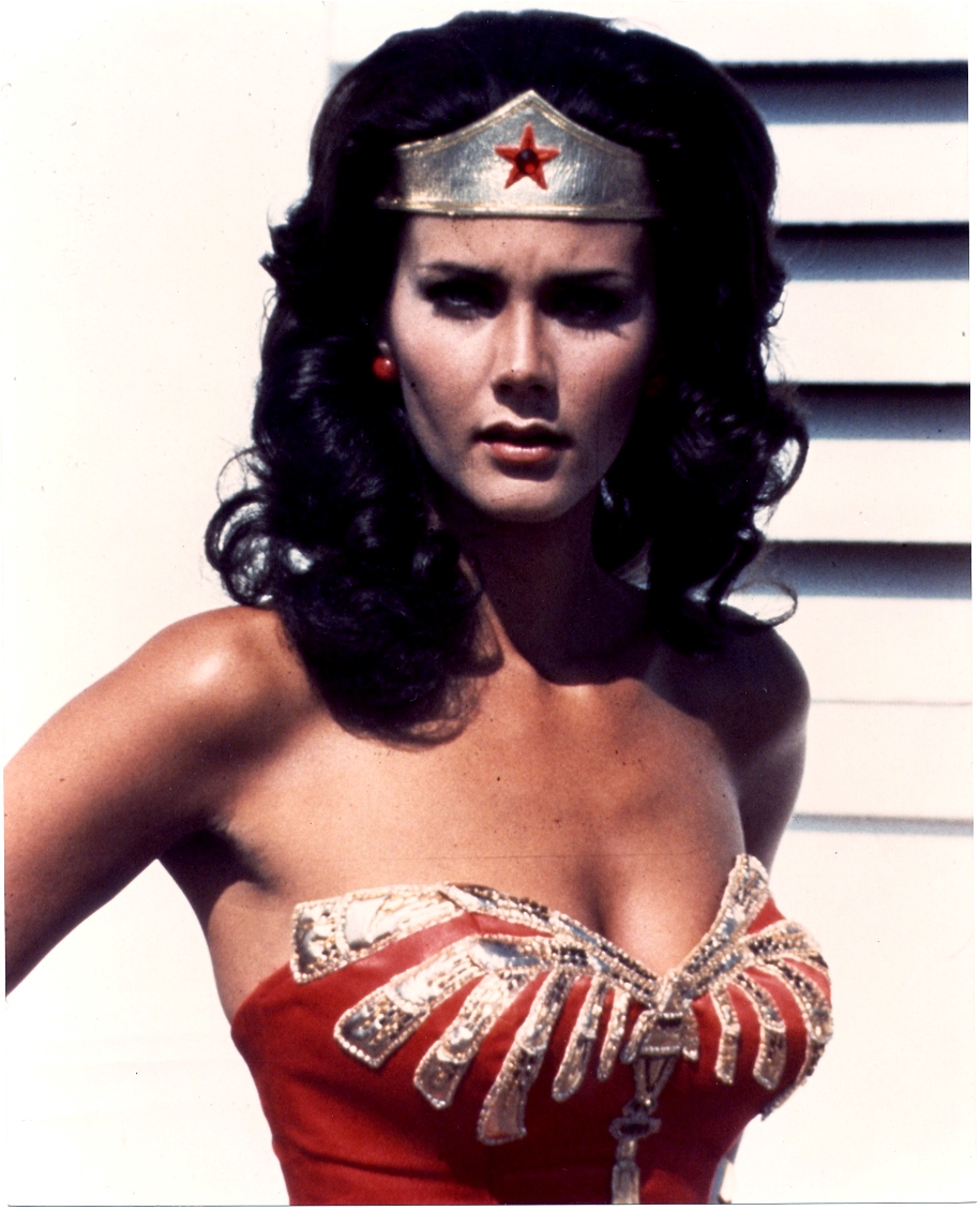 Lynda Carter as Wonder Woman in a scene from the CBS series episode "The Bermuda Triangle Crisis"