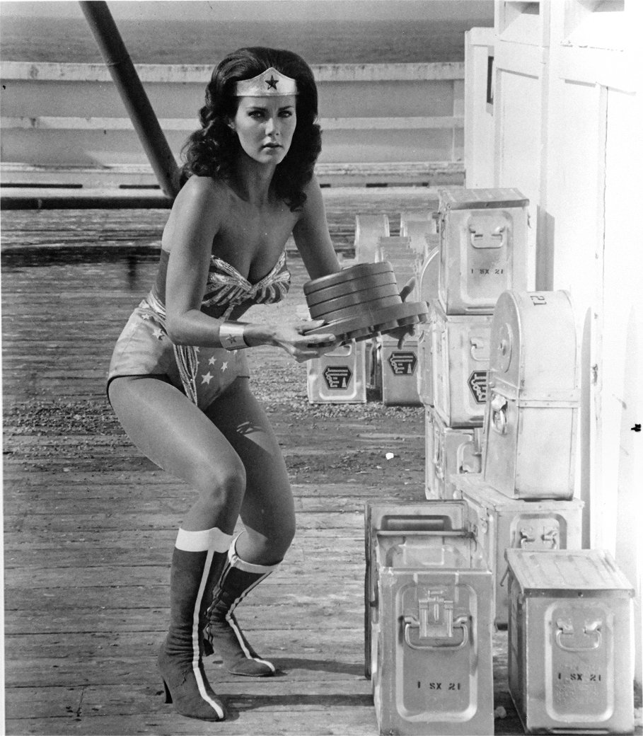 Lynda Carter as Wonder Woman from the CBS series "The New Adventures of Wonder Woman"