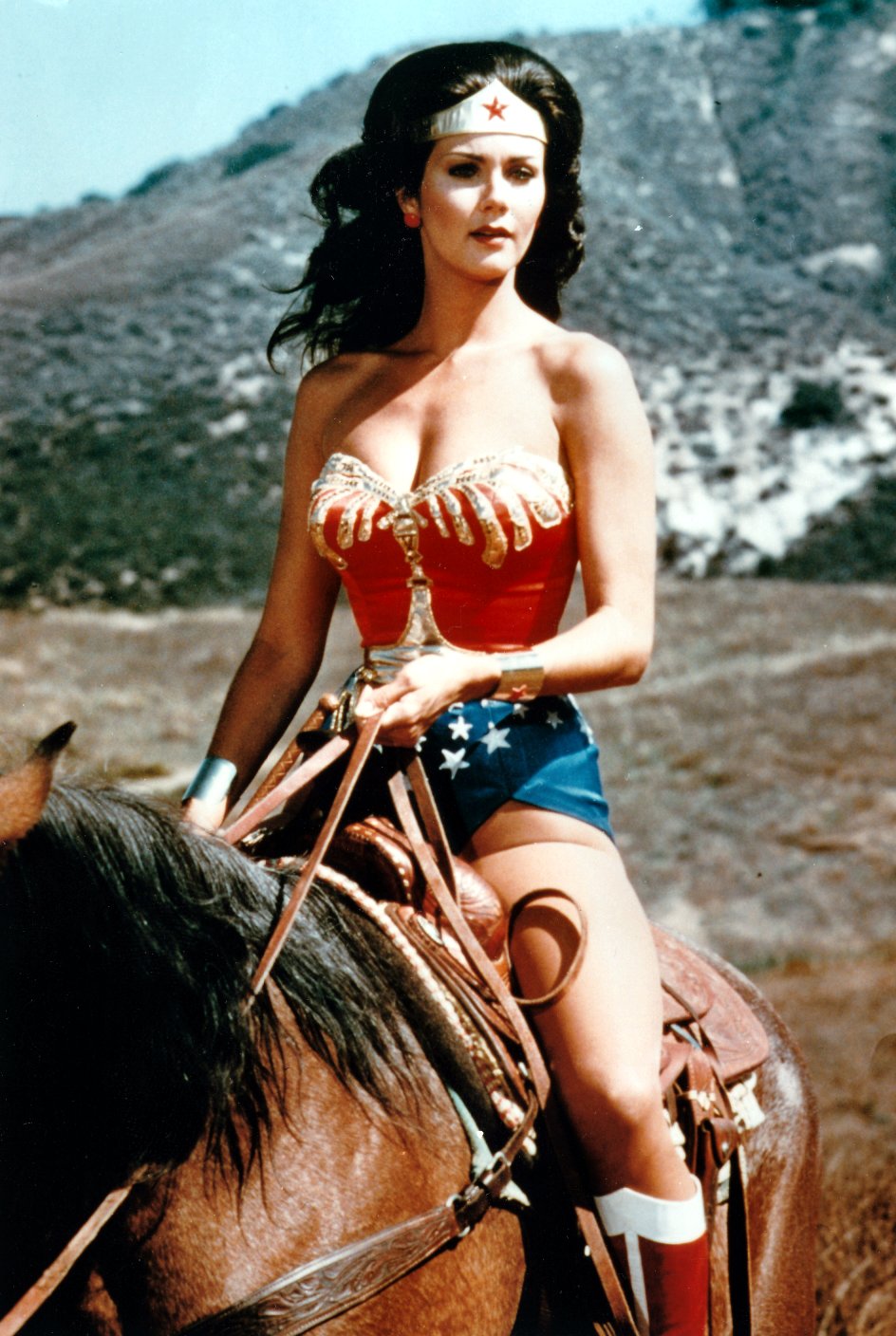 Lynda Carter as Wonder Woman from the CBS series "The New Adventures of Wonder Woman"